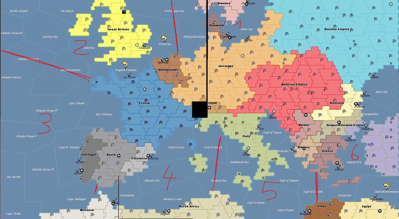 stitch of the zoom view of the europe map in imperialism